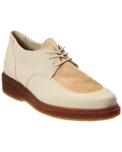 Arche Johiro Leather & Haircalf Oxford In Neutral