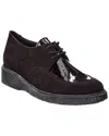 Arche Johiro Suede & Patent Sneaker In Black