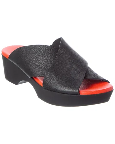 Arche Kimyra Leather Flat In Black