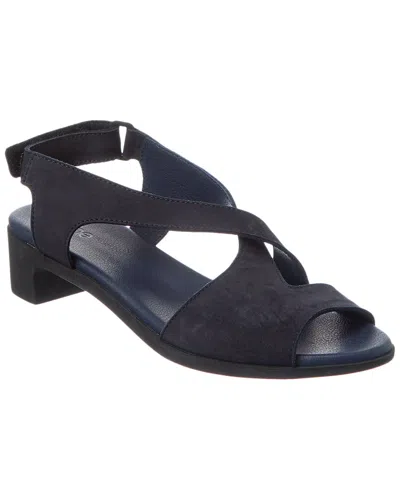 Arche Kisbye Suede Sandal In Black