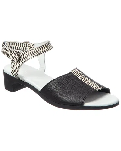 Arche Kisham Leather Sandal In Black