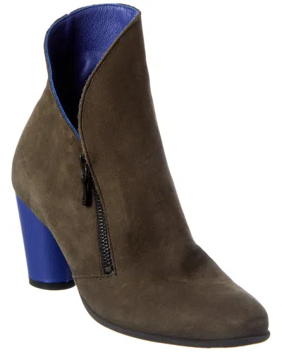 Arche Klorol Leather Bootie In Gray