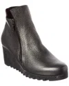 Arche Laelem Leather Wedge Bootie In Black