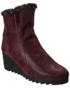 Arche Laelys Leather Boot In Burgundy