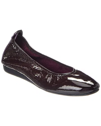 Arche Laius Leather Flat In Burgundy