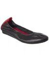 Arche Laius Leather Flat In Black
