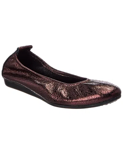 Arche Laius Leather Flat In Brown