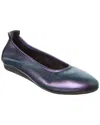 Arche Laius Leather Flat In Blue