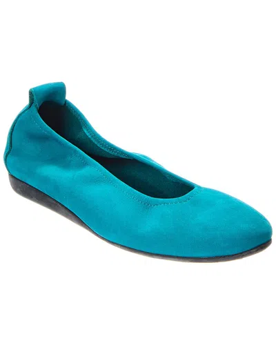 Arche Laius Leather Flat In Blue