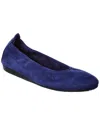 Arche Laius Leather Flat In Blue