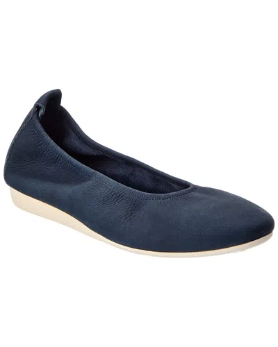 Arche Laius Leather Flat In Blue