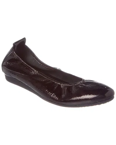 Arche Laius Leather Flat In Burgundy