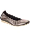 Arche Laius Leather Flat In Gold