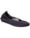 Arche Laius Leather Flat In Gray