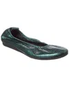 Arche Laius Leather Flat In Green