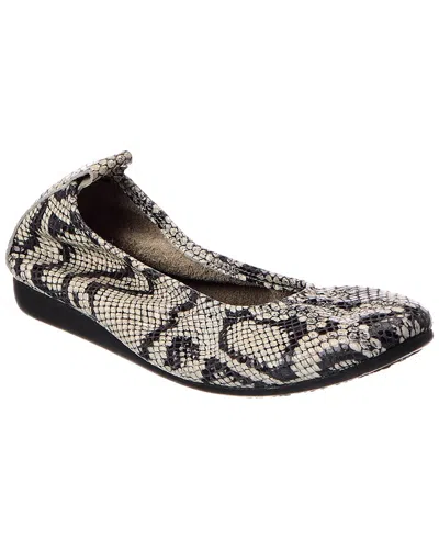 Arche Laius Leather Flat In Animal Print