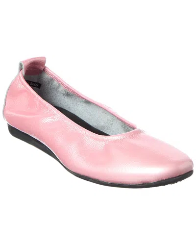 Arche Laius Leather Flat In Pink
