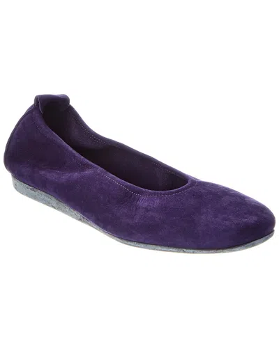 Arche Laius Leather Flat In Purple