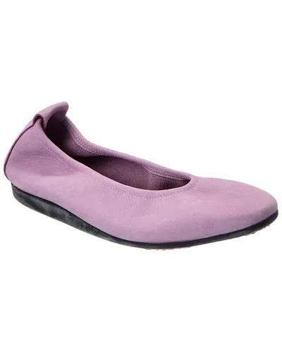 Arche Laius Leather Flat In Purple