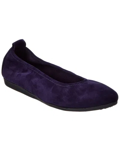 Arche Laius Leather Flat In Purple