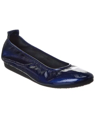 Arche Laius Leather Flat In Animal Print