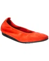 Arche Laius Suede Flat In Orange