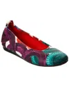 Arche Laiuza Leather Flat In Green
