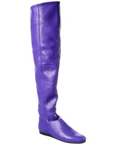 Arche Lajiki Leather Over-the-knee Boot In Blue