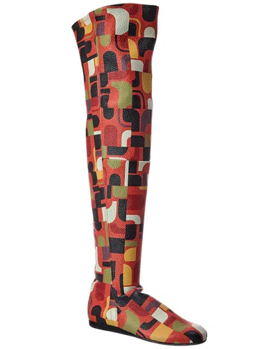 Arche Lajiki Leather Over-the-knee Boot In Multi