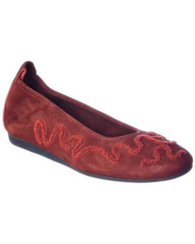 Arche Lamala Leather Flat In Animal Print