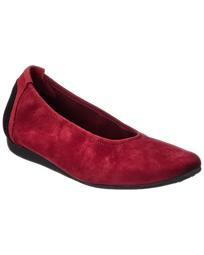 Arche Lamara Leather Flat In Red