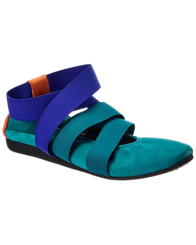 Arche Lamh Suede Flat In Green