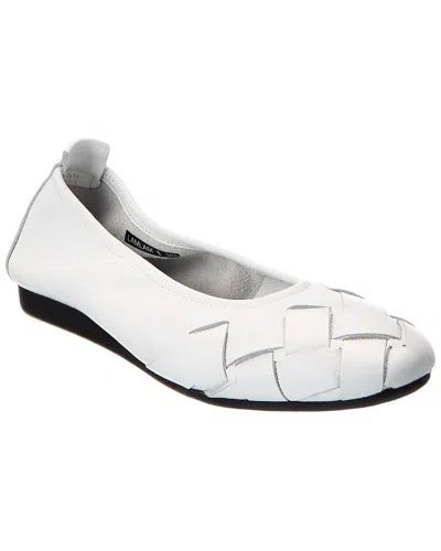 Arche Lamlam Leather Flat In White