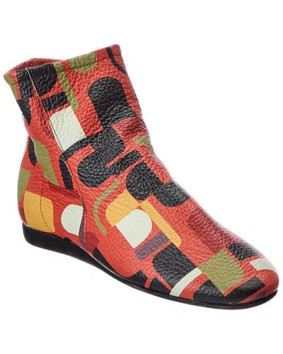 Arche Lamloo Leather Bootie In Multi