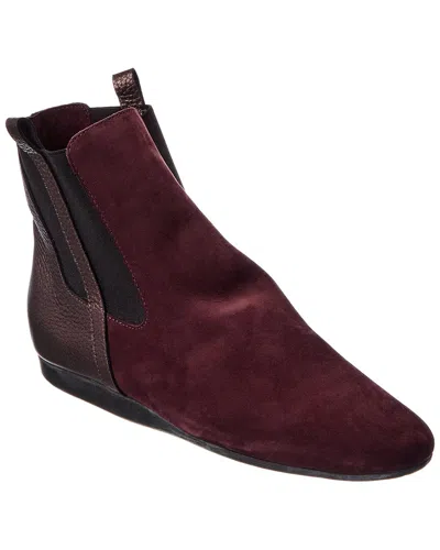 Arche Lammey Leather Bootie In Burgundy