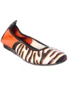 Arche Lamour Leather Flat In Animal Print