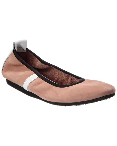 Arche Lamour Leather Flat In Pink