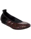 Arche Lamour Leather Flat In Red