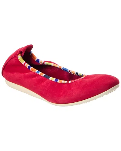 Arche Lanabi Leather Flat In Pink