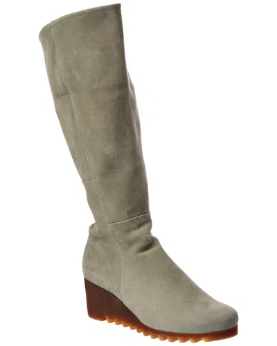 Arche Larata Leather Knee-high Boot In Green