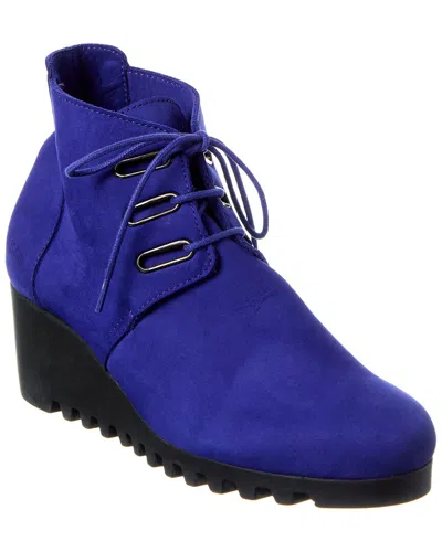 Arche Larela Leather Bootie In Blue