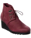 Arche Larela Leather Bootie In Red