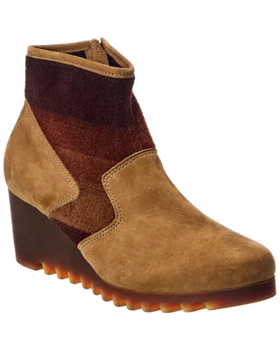 Arche Larizy Leather Bootie In Brown