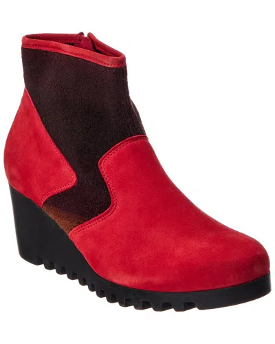 Arche Larizy Leather Bootie In Red