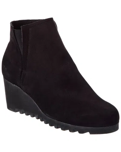 Arche Larkya Leather Wedge Bootie In Black