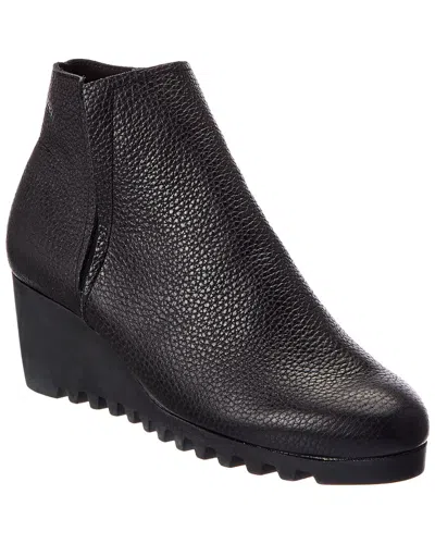Arche Larkya Leather Wedge Bootie In Black