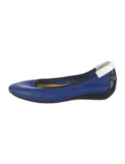 Pre-owned Arche Leather Ballet Flats In Blue