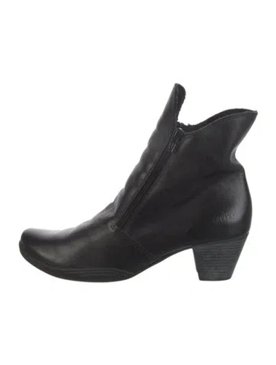 Pre-owned Arche Leather Boots In Black