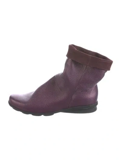 Pre-owned Arche Leather Boots In Purple