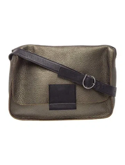 Pre-owned Arche Leather Crossbody Bag In Grey
